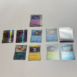 Pokemon Trading Card Set with Multicolor Holographic Cards